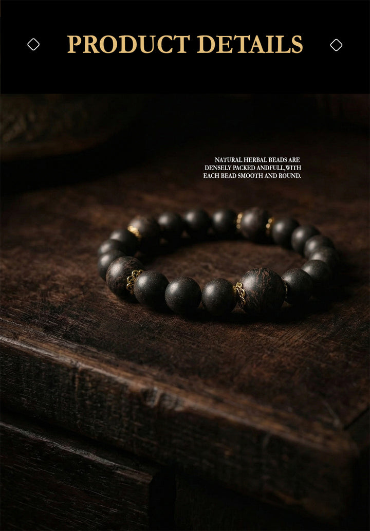 Chinese Herbal Bead Bracelet – Lightweight Traditional Wellness Jewelry