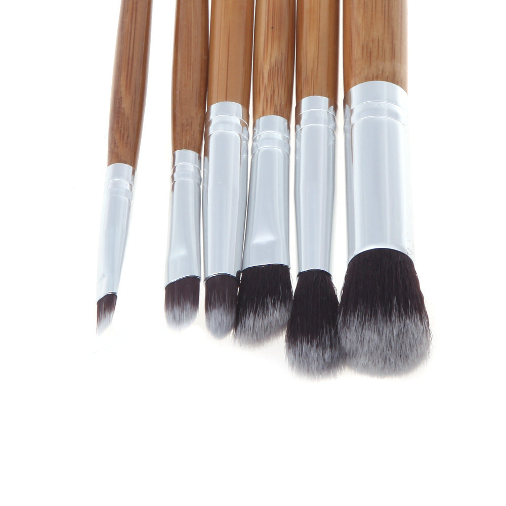🌿✨ 11-Piece Bamboo Handle Makeup Brush Set 💄