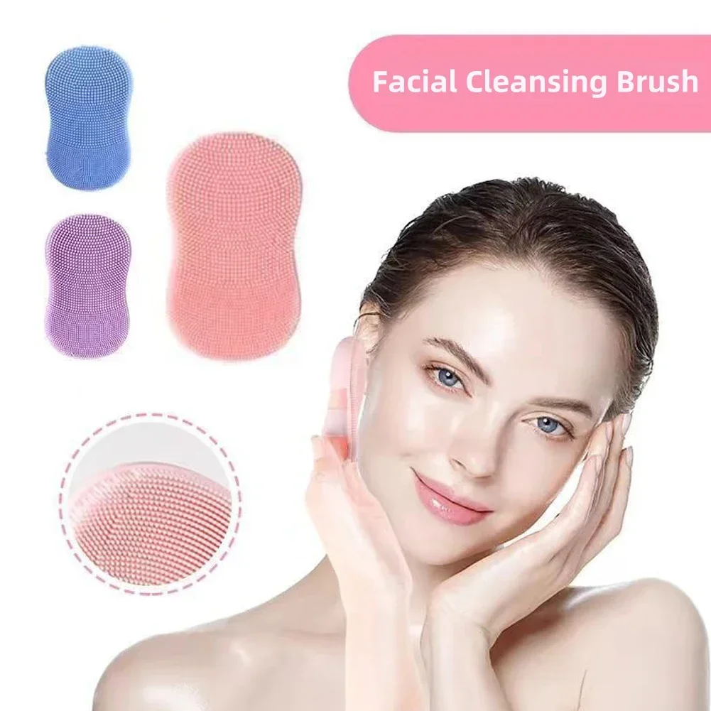 🧼💖 2PC Silicone Face Scrubber Set | Mini Facial Brush Exfoliating Finger Pads