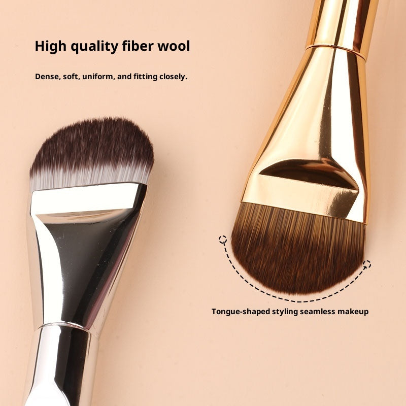 ✨ Tongue-Shaped Ultra-Thin Foundation Brush — Seamless Base Makeup Tool 💄