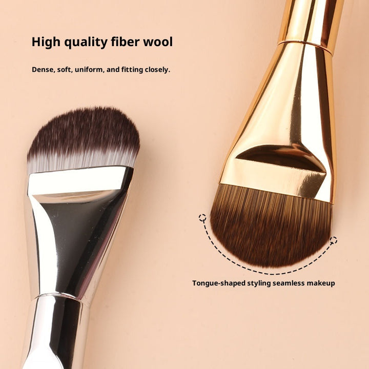 ✨ Tongue-Shaped Ultra-Thin Foundation Brush — Seamless Base Makeup Tool 💄