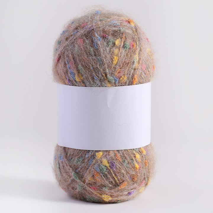 Colored Mohair Knitting Yarn – Soft Hand Woven Mohair Thread for Sweaters, Scarves & DIY Crafts