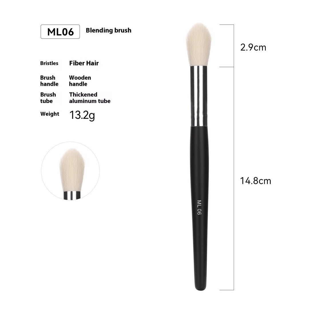 🖌️ 32-Piece Professional Makeup Brush Set – Wooden Handle Brushes with Leather Storage Bag 💄✨