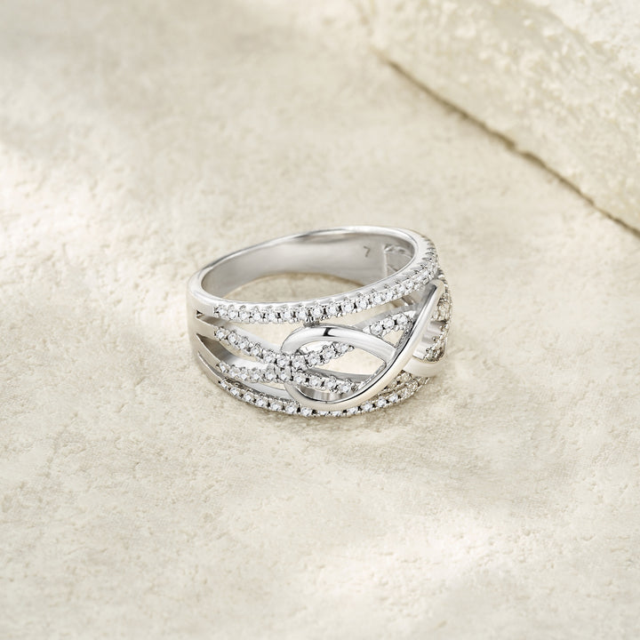 💍 Minimalist Moissanite Ring – Platinum-Plated S925 Silver (5.7g, Sizes 5–9) 💍