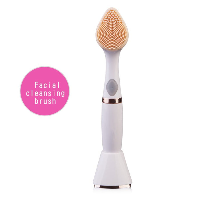 💖🧼 Three-in-One Multifunctional Face Wash Brush | Electric Facial Cleansing & Makeup Care Device