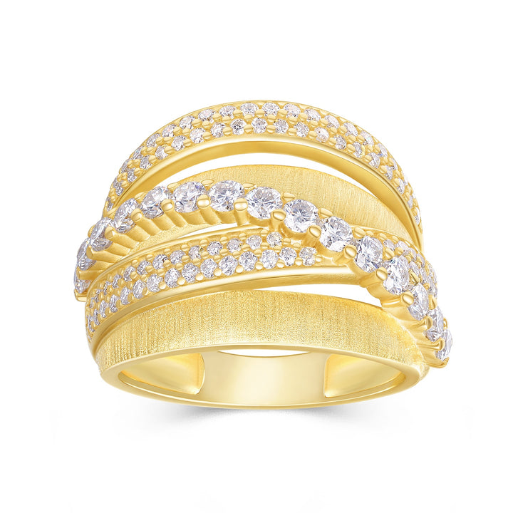 💍 Engraved Moissanite Ring – Gold-Plated S925 Silver Minimalist Luxury (Sizes 5–9) 💍