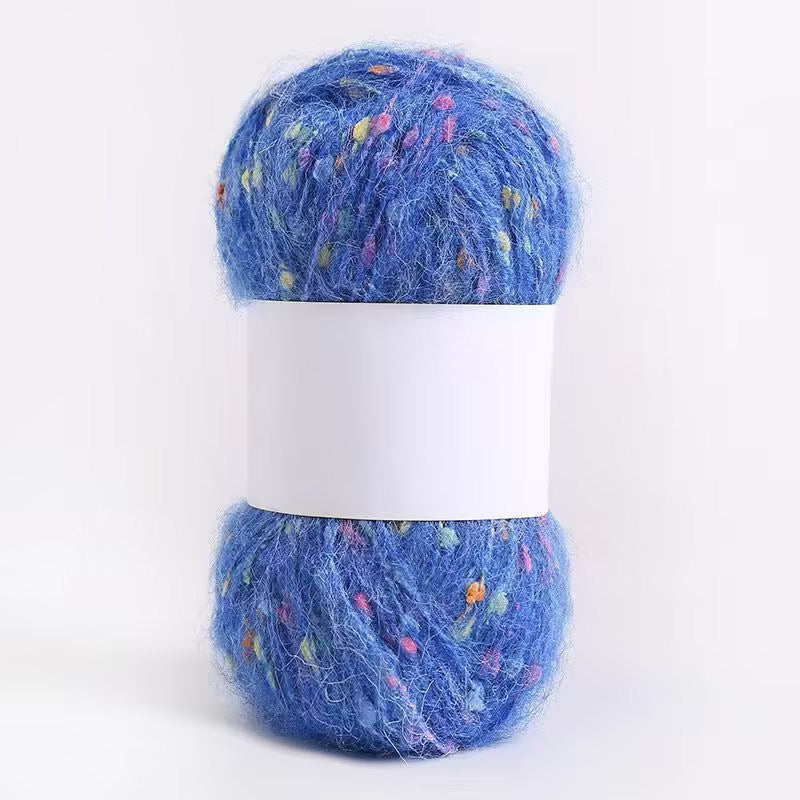 Colored Mohair Knitting Yarn – Soft Hand Woven Mohair Thread for Sweaters, Scarves & DIY Crafts