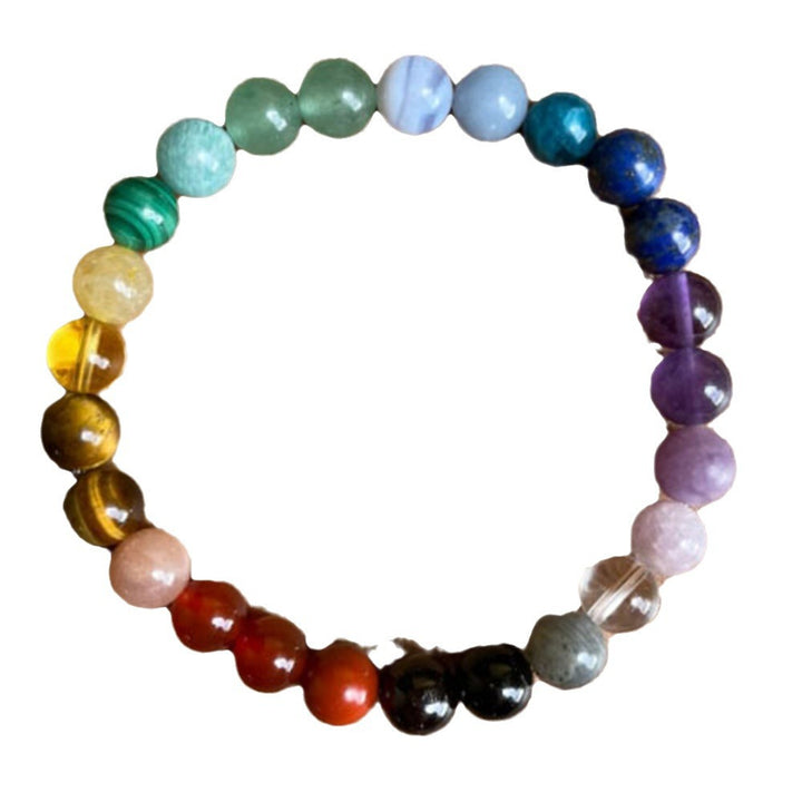 Bohemian Rainbow Rough Stone Bracelet