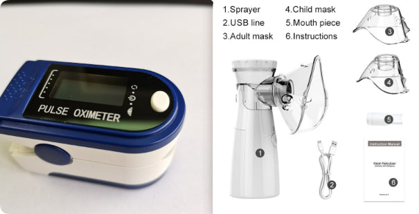 💨👶 Portable Handheld Atomizer | USB Medical-Grade Nebulizer for Children & Adults