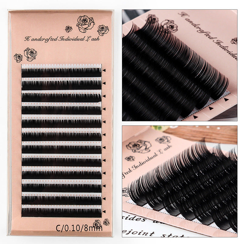 👁️✨ Grafting Eyelash – Single Dense Row Round Hair Planting Lash Extensions
