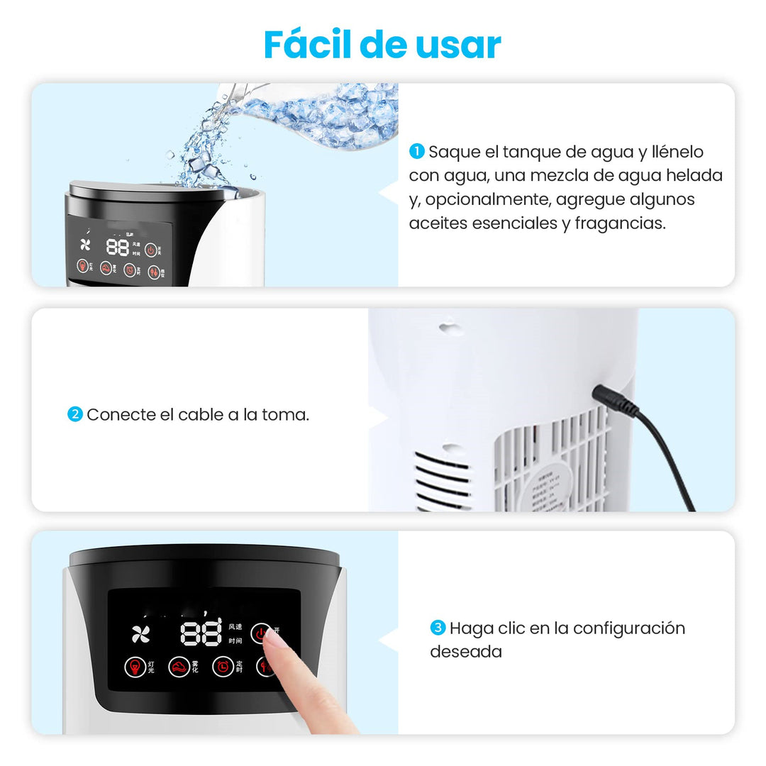 ❄️💨 Portable Mini Air Cooler | USB Desktop Humidifier & Air Purifier ✨
