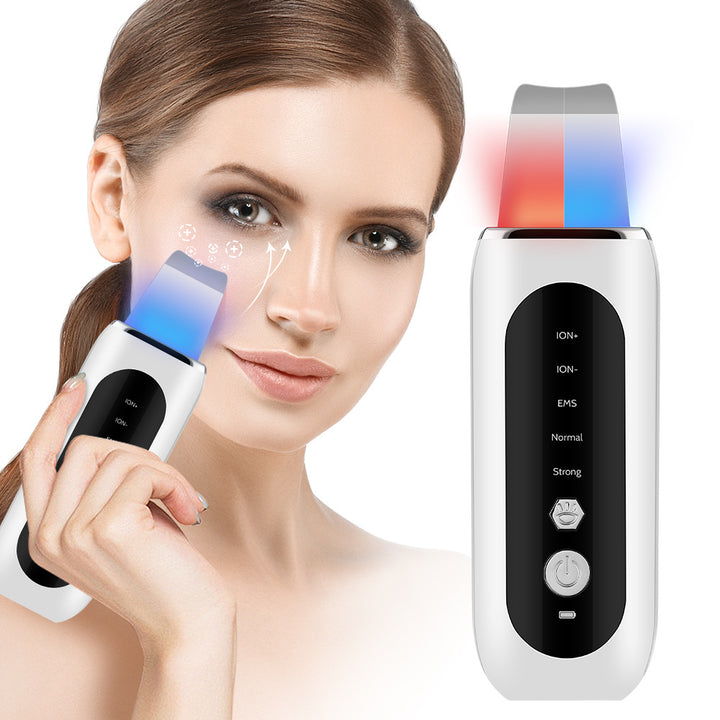 💖🌀 Ultrasonic Skin Spatula | Facial Pore & Blackhead Deep Cleansing Beauty Device