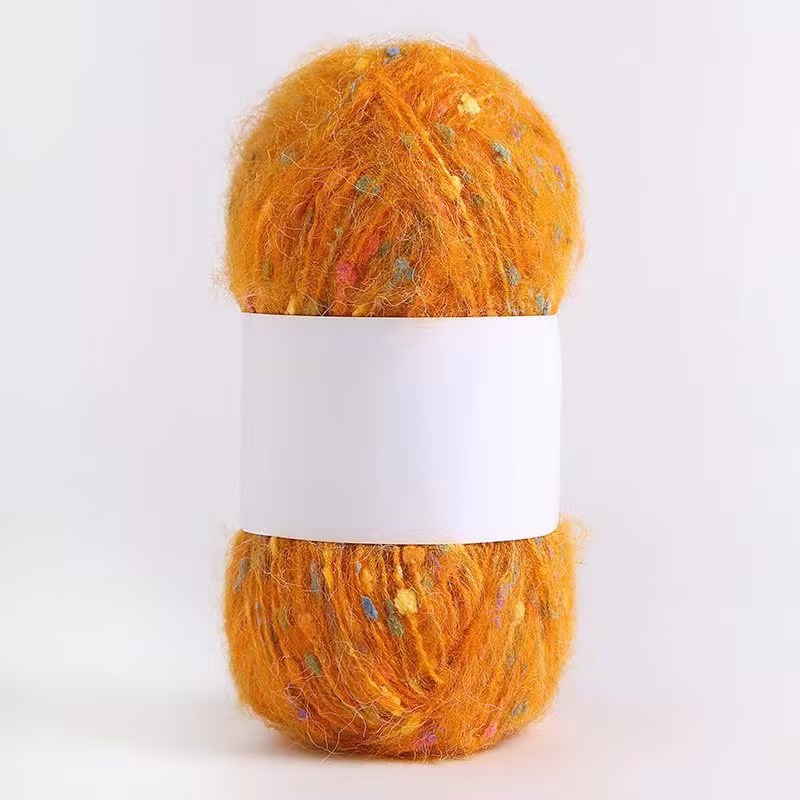 Colored Mohair Knitting Yarn – Soft Hand Woven Mohair Thread for Sweaters, Scarves & DIY Crafts