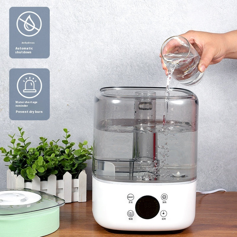 💧🔥 New Heated 5L Home Humidifier | Large Capacity Sterilizing Unit
