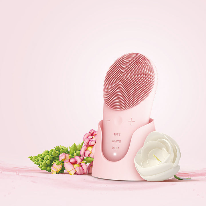 💖🌀 Silicone Electric Facial Cleanser | Ultrasonic Pore Cleansing Beauty Device