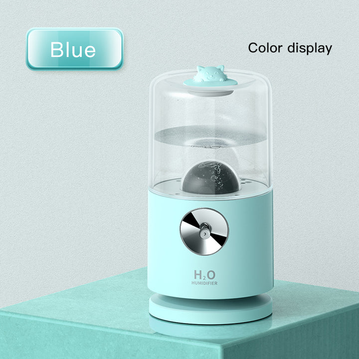 🌙💧 Smart Rotary Projection Humidifier | Mini Aroma Mist Diffuser ✨🌿