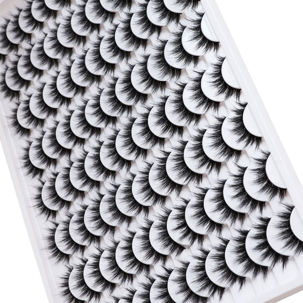 👁️✨ 3D False Eyelashes – Multi-Layered Realistic Soft & Comfortable Lashes