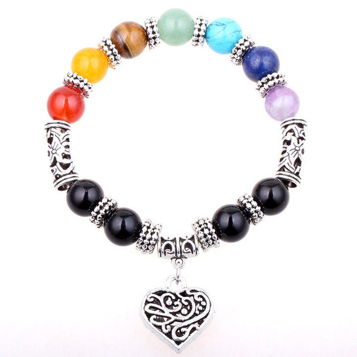 Seven Chakra Yoga Energy Bracelet – Adjustable Spiritual Jewelry