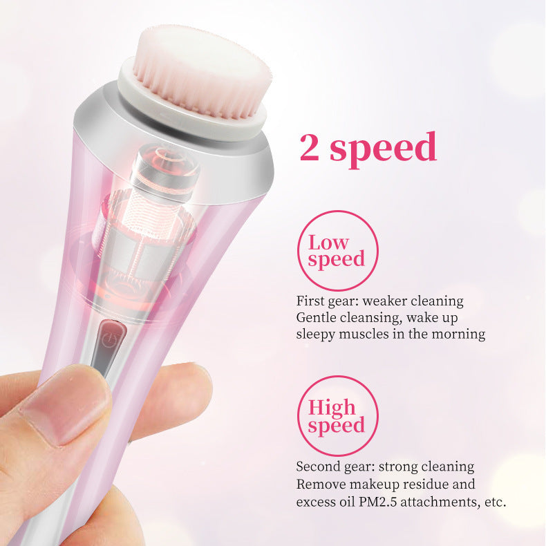 💖🧼 Multifunctional Facial Cleaner Electric Massage Instrument | Rechargeable Deep Cleansing Device