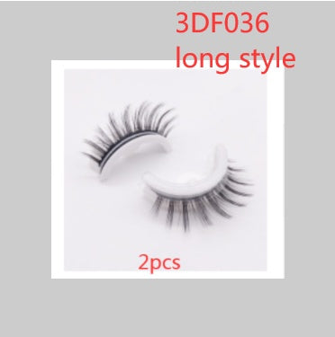👁️✨ Reusable 3D Mink Lashes – Self-Adhesive Natural False Eyelashes (Glue-Free Silk Style)