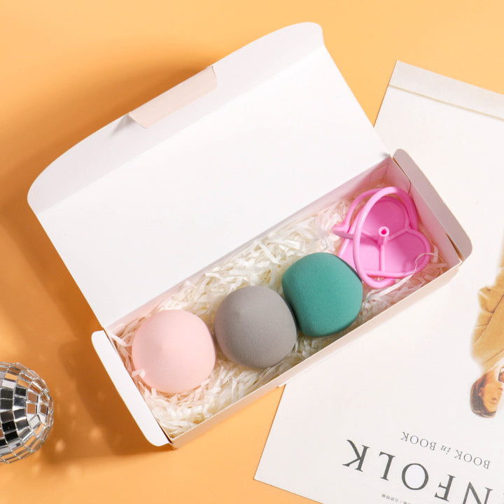 💄✨ 3-Piece Beauty Sponge Set With Stand