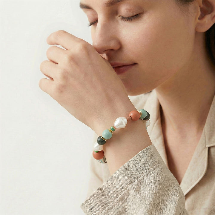 Chinese Herbal Bead Bracelet – Lightweight Wellness Jewelry