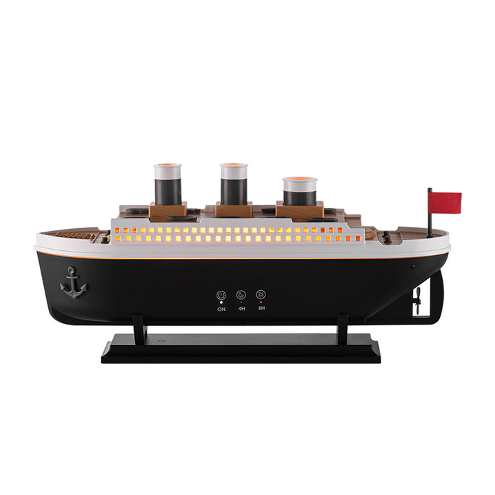 🚢💧 Steamship Diffuser | LED Humidifier with 7-Color Lights & Remote ✨
