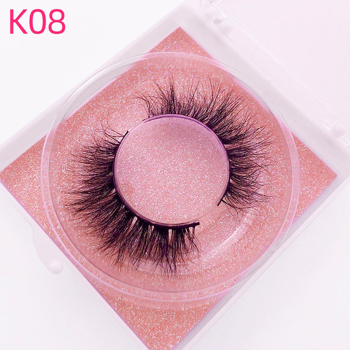 👁️✨ 8D Mink Hair False Eyelashes – Thick Handmade Volume Lash Set