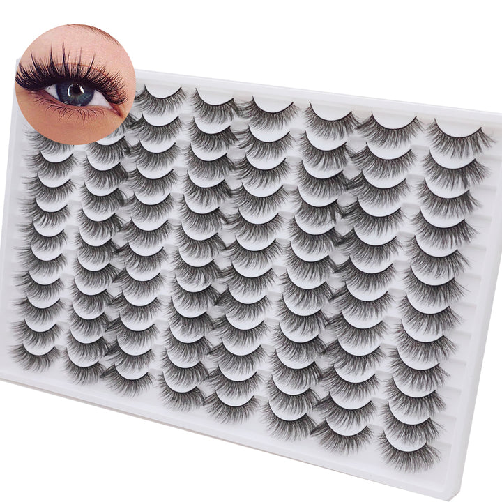 👁️✨ 3D Multi-Layered False Eyelashes – Realistic, Soft & Comfortable Reusable Lashes
