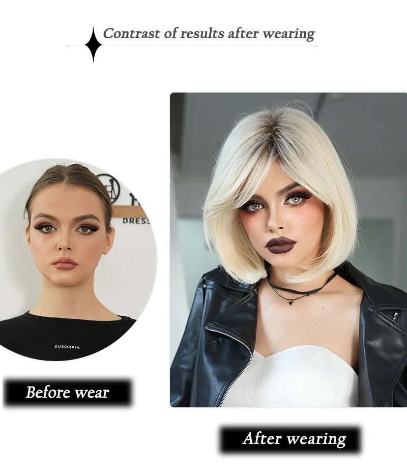 Tiffany Valentine Halloween Wig Costume Blonde The Bride of Chucky Cosplay Wig.
