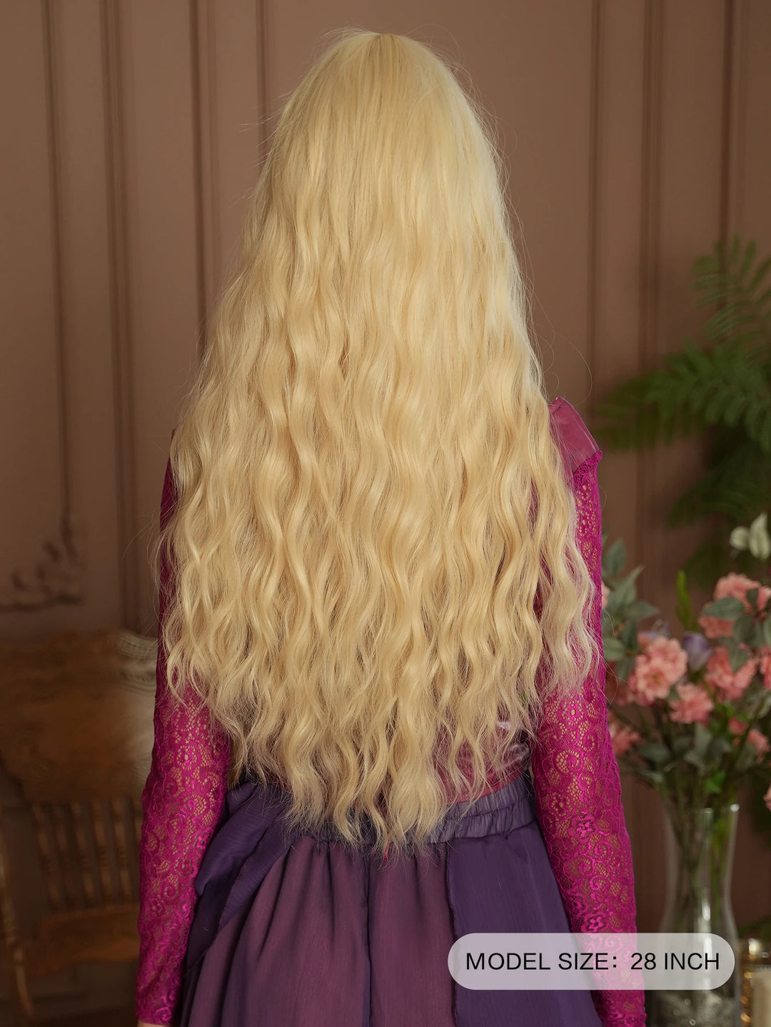 Black Pink Synthetic Hair Skunk Stripe Long Wavy Wigs Heat Resistant Fiber Wholesale Natural Matt Wigs 30 Inch