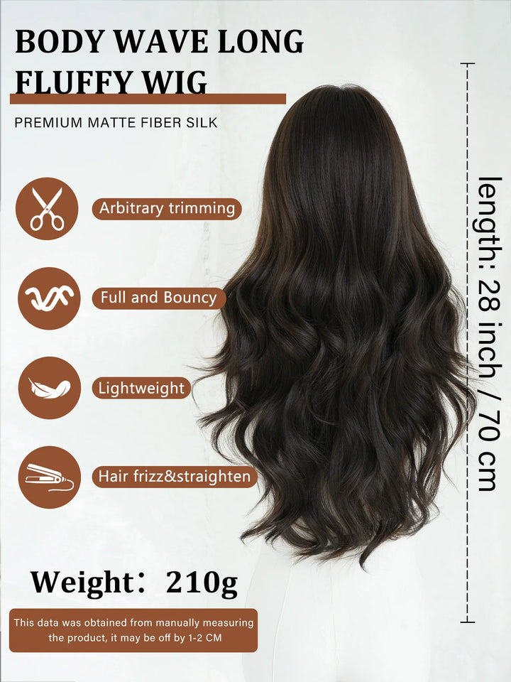 26" Burgundy U-Part Lace Front Curly Wig for Women - Heat Resistant Synthetic Hair - Natural Hairline - Monotop - Red Wine Color