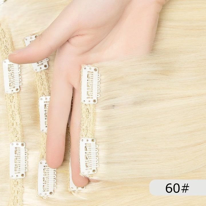 Full Head Clip-In Remy Hair Extensions – Brazilian Blonde, 6PCS, 140–240g, 14–24 Inch