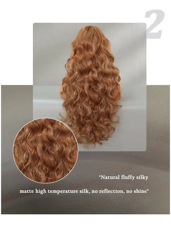 28-inch Layered Long Straight Black Middle-Parted Synthetic Matte Hair Wig for Women, Heat Resistant.