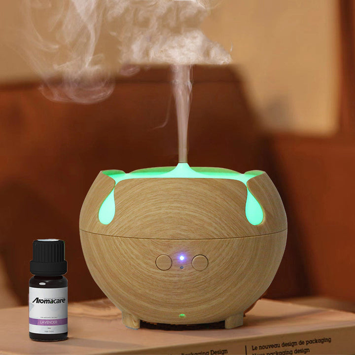 🌿🌫️ Household Heavy Fog Wood Grain Humidifier | Silent Aromatherapy Air Diffuser