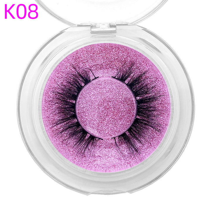 👁️✨ 8D Mink Hair False Eyelashes – Thick Handmade Volume Lash Set