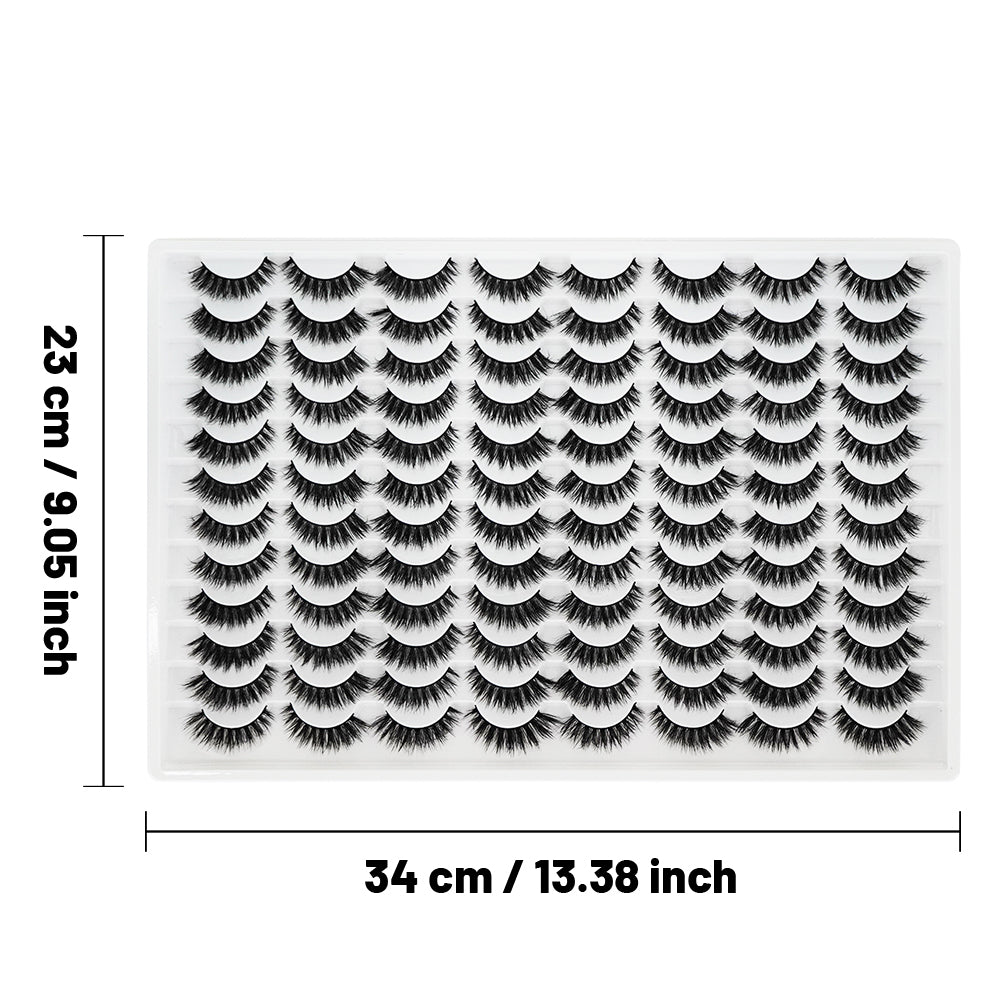 👁️✨ 3D False Eyelashes – Multi-Layered, Realistic, Soft & Comfortable