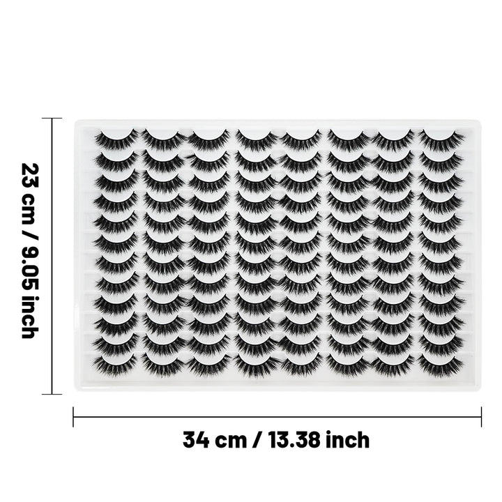 👁️✨ 3D False Eyelashes – Multi-Layered, Realistic, Soft & Comfortable