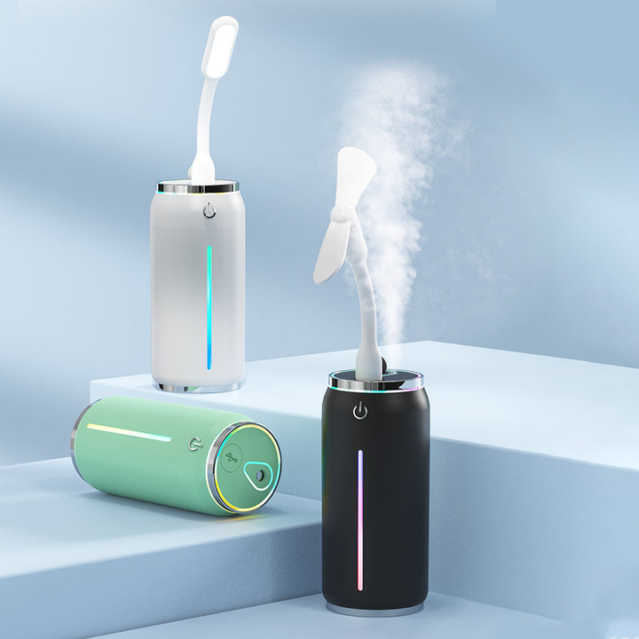 🥤💧 Mini Coke Can Humidifier | USB Car Aromatherapy Silent Mist Diffuser ✨