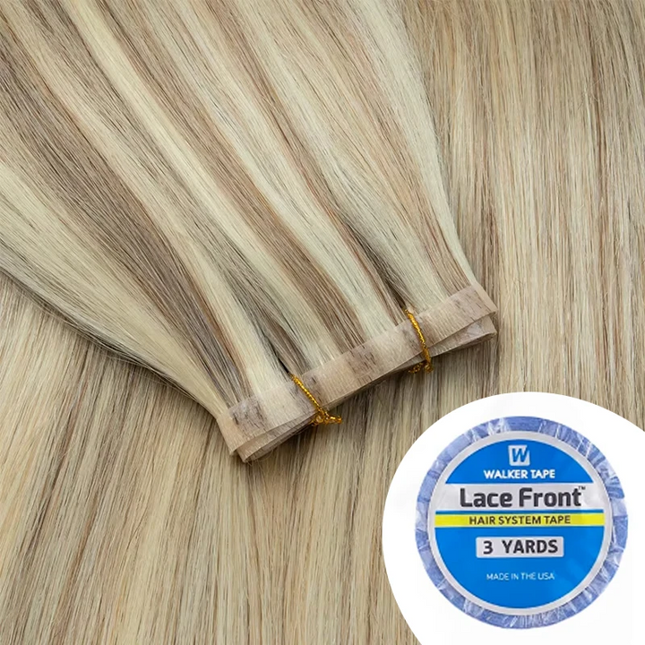 Invisible PU Tape-In Hair Extensions – Injected Skin Weft Human Hair, Seamless No-Glue Tape-On Weft Bundles for Natural Look