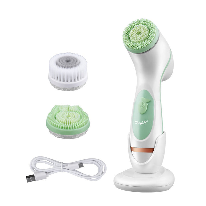 💖🧼 3-in-1 Multifunctional Silicone Facial Cleansing Instrument | Face, Neck & Eye SPA Care Device