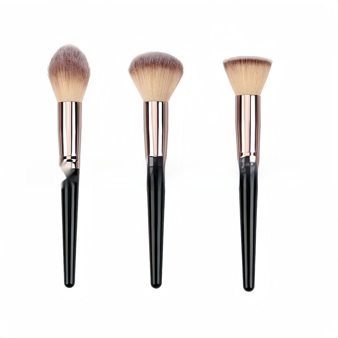 ✨ Black Makeup Brush Set — Foundation, Eyeshadow & Highlight Collection 💄🖤
