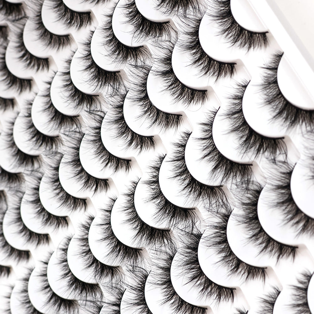 👁️✨ 3D False Eyelashes – Multi-Layered, Realistic, Soft & Comfortable Lashes