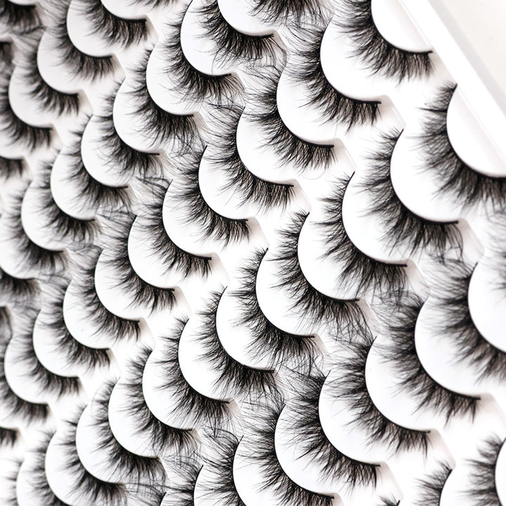 👁️✨ 3D False Eyelashes – Multi-Layered, Realistic, Soft & Comfortable Lashes