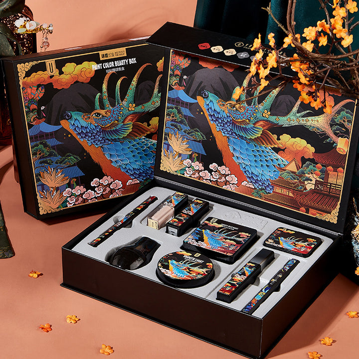🦌💄 Elk Makeup 9-Piece Set | BB Cream, Lipstick & Full Face Kit ✨