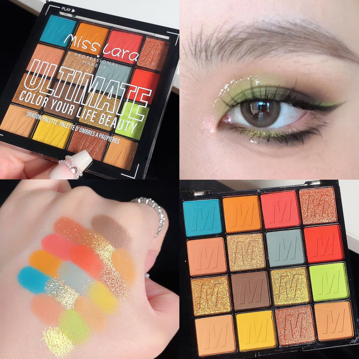 ✨ Pearl Waterproof Matte Eyeshadow Palette – Multi-Color Long-Lasting Makeup Set ✨