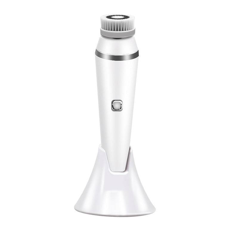 🧼💖 Waterproof Rechargeable Facial Brush | 4-in-1 Electric Pore Cleaner & Cleansing Instrument
