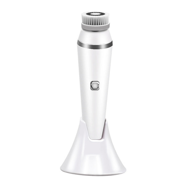 🧼💖 Waterproof Rechargeable Facial Brush | 4-in-1 Electric Pore Cleaner & Cleansing Instrument
