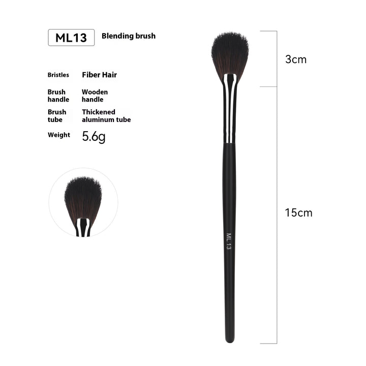 🖌️ 32-Piece Professional Makeup Brush Set – Wooden Handle Brushes with Leather Storage Bag 💄✨
