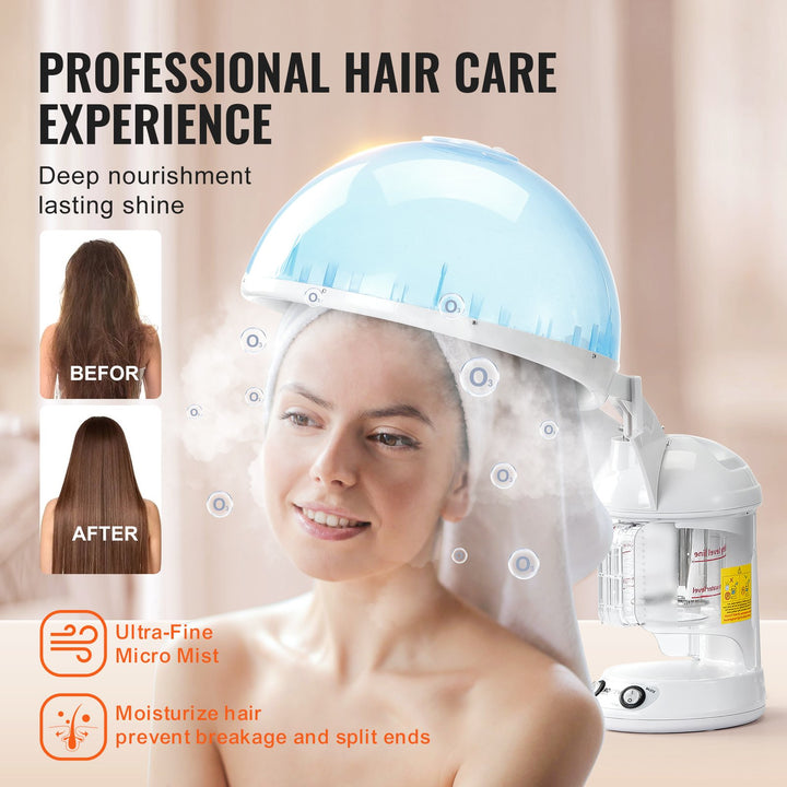 💨💇‍♀️ 2-in-1 Hair & Facial Steamer | Nano Ionic UV Ozone Beauty Device